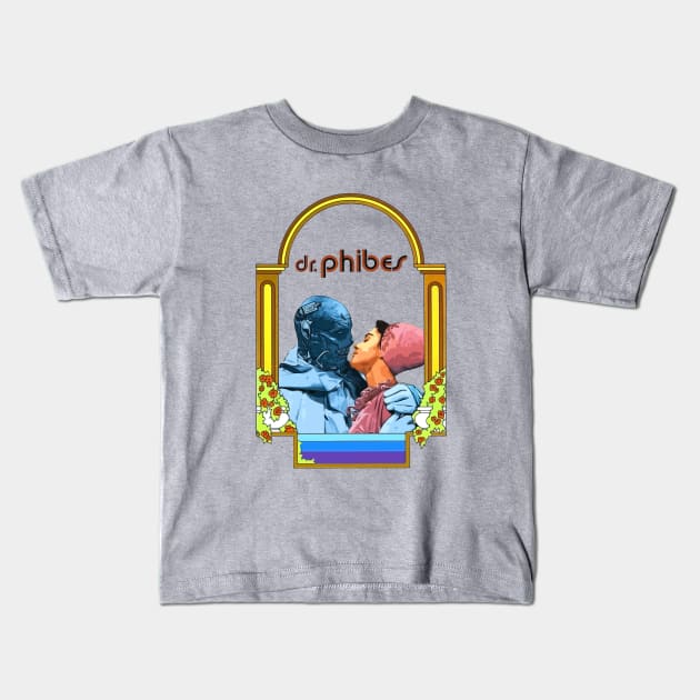 Dr Phibes Kids T-Shirt by TEEVEETEES